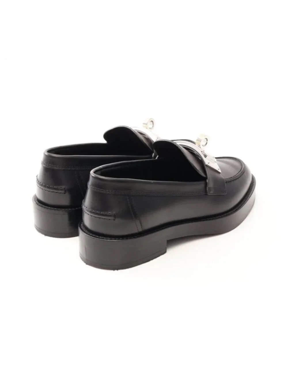 Hermes Loafers Hot Kelly Buckle Leather